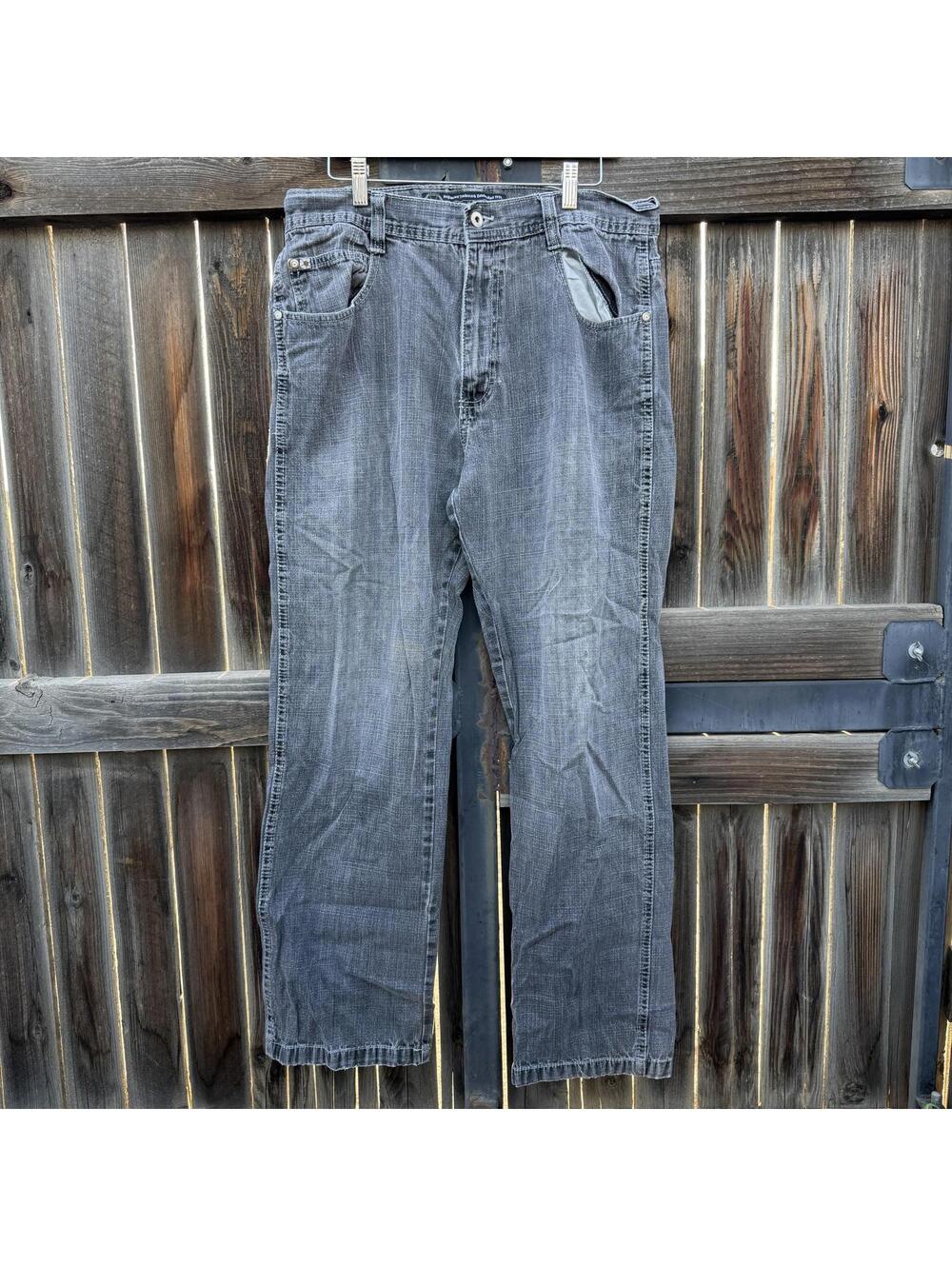 Y2K Gray Faded South Pole Baggy Brown Tab Men's Size 36 Waist